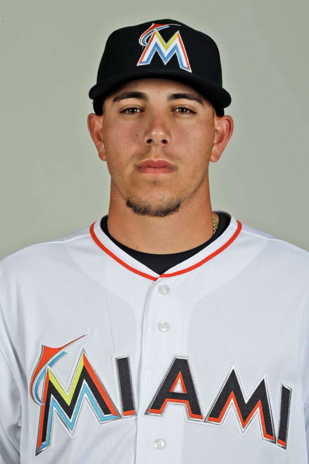 FILE - This is a 2013 file photo showing Jose Fernandez of the Miami Marlins baseball team. Jose Fernandez of the Miami Marlins and Wil Myers of the Tampa Bay Rays have been selected baseball's Rookies of the Year. Fernandez stood out in a deep National League class, and the pitcher received 26 of 30 first-place votes from a Baseball Writers' Association of America panel in results revealed Monday, Nov. 11, 2013. (AP Photo/Julio Cortez, File)