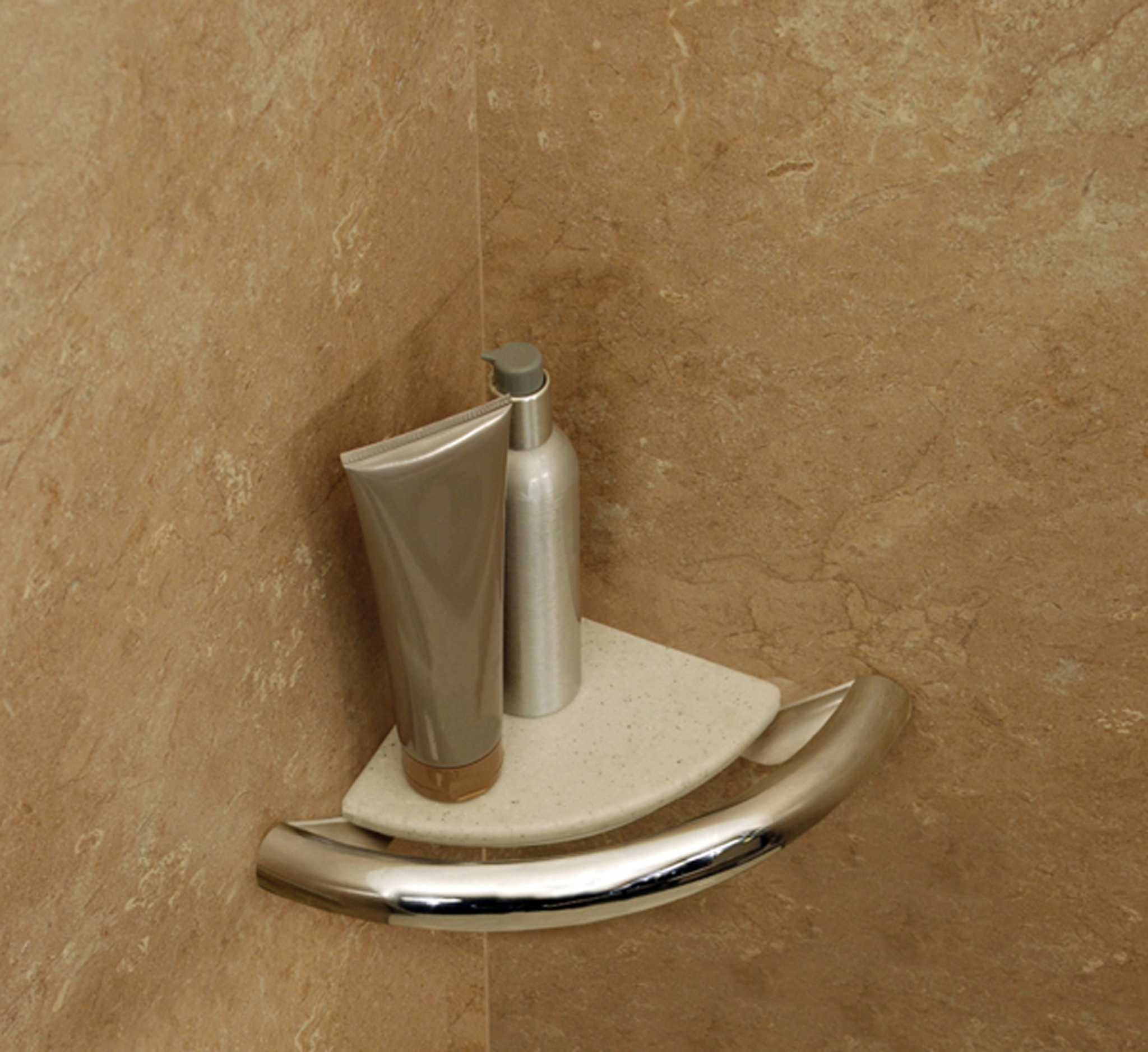 Bathroom grab bars offer an attractive assist