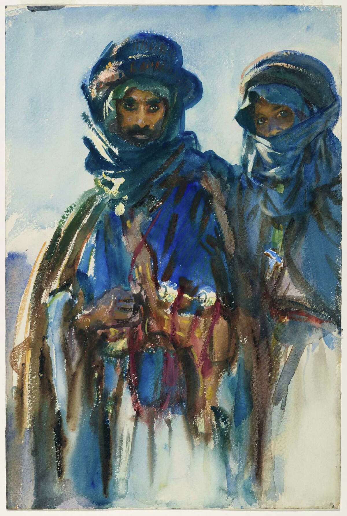 John Singer Sargent painted "Bedouins" when he visited Cairo to research themes for his Boston Public Library mural.
