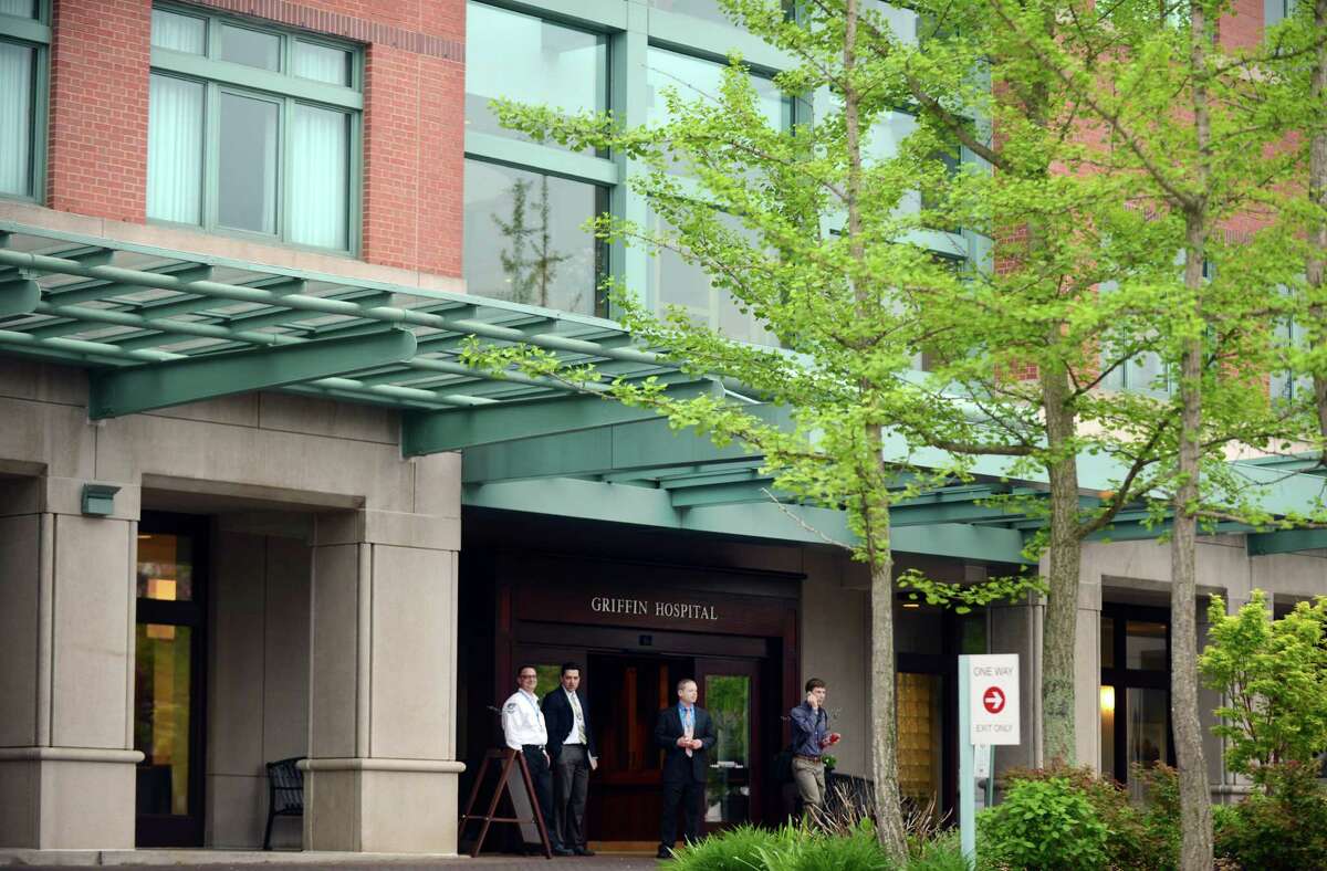 Griffin Hospital in Derby, Conn. Friday, May 16, 2014, where more than 3000 patients are being advised to have their blood tested after the improper use of insulin pens.