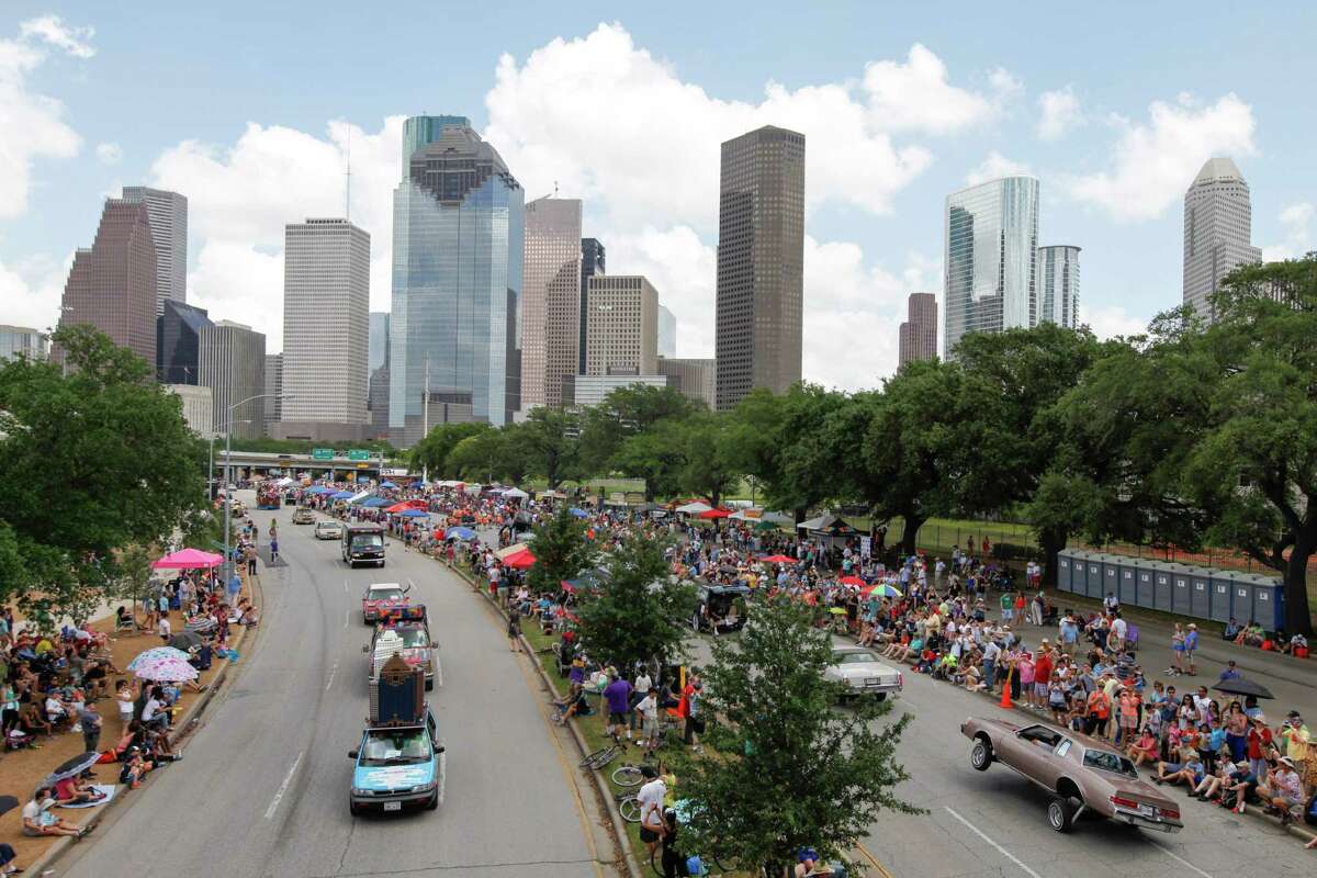Scenes from the 27th annual Art Car Parade, May 10, 2014 in Houston. (Eric Kayne/For the Chronicle)