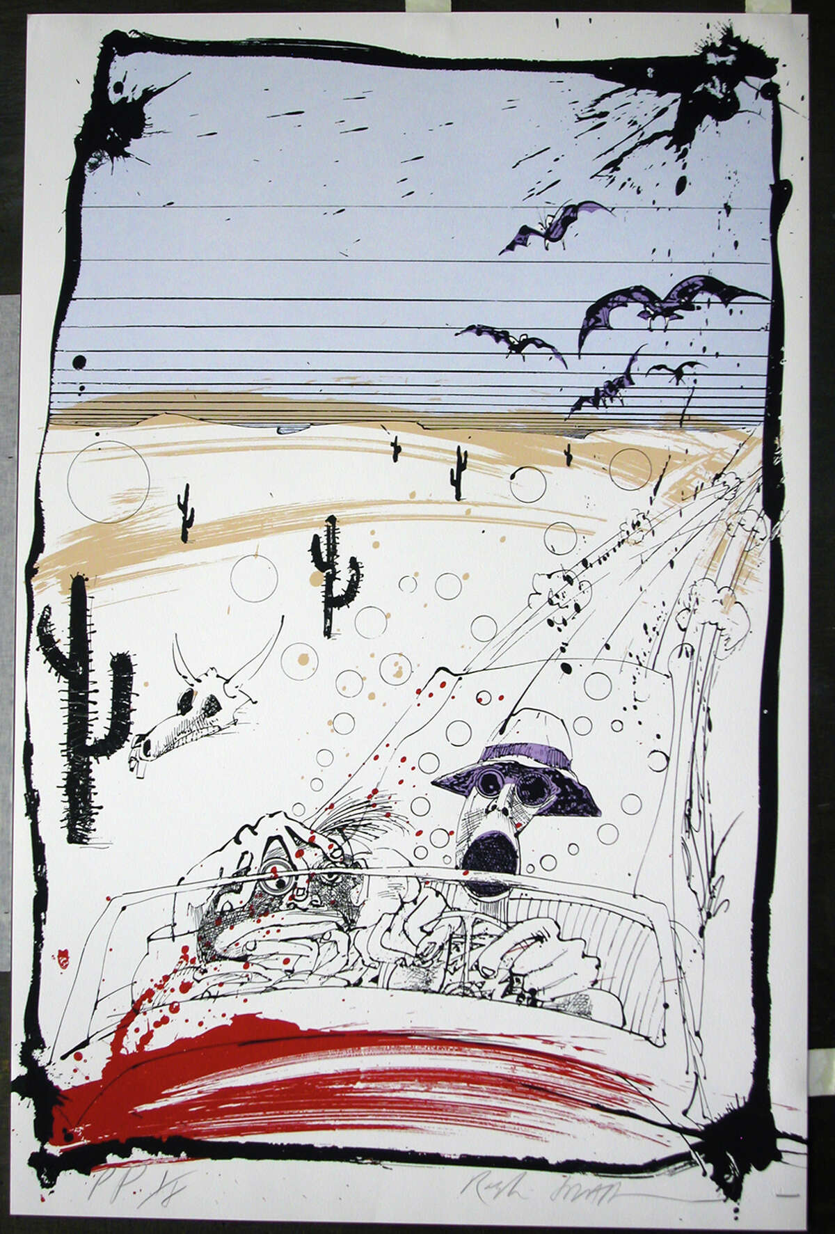 Artist Ralph Steadman is best known for his work illustrating the writings of Hunter S. Thompson. Artist Ralph Steadman is best known for his work illustrating the writings of Hunter S. Thompson.