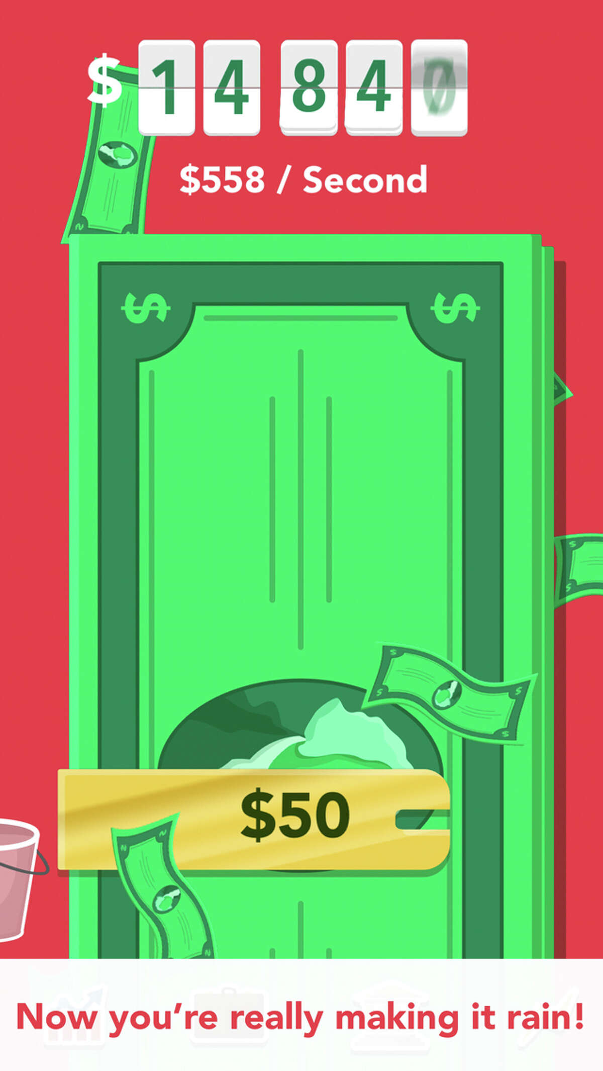 "Make It Rain: The Love of Money," a popular free game for iPhones, is designed as an interactive satire to make points about how corrupting financial markets can be.