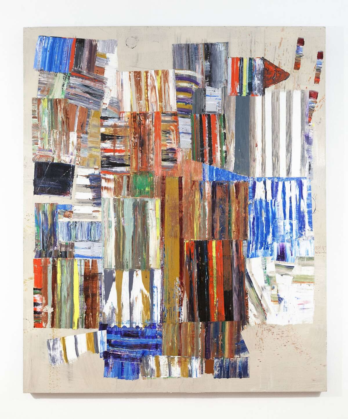 Mike Henderson's abstract paintings at Haines Gallery