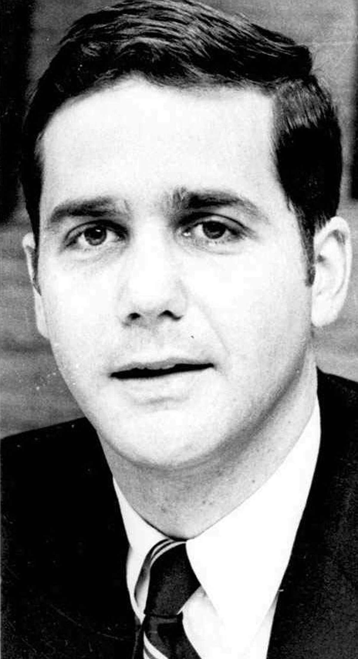 FILE - This undated file photo shows Jeb Stuart Magruder, former Deputy Campaign Manager for Richard Nixon's re-election campaign. Magruder, who spent seven months in prison for his role in covering up the 1972 break-in at Washington's Watergate complex, died Sunday, May 11, 2014, due to complications from a stroke. He was 79. (AP Photo/File)