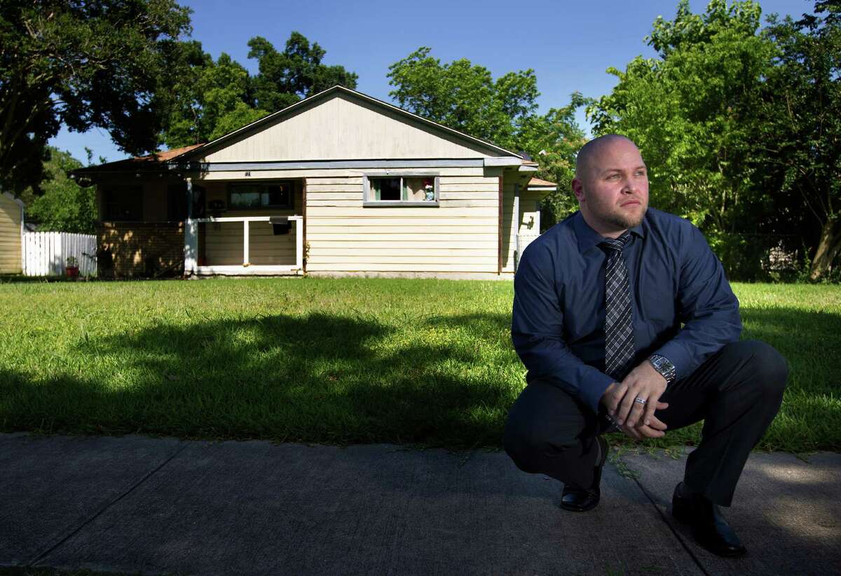 Harris County's Gang Coordinator James Odom grew up in this home, which was once riddled with bullets when he lived there as a gang member.