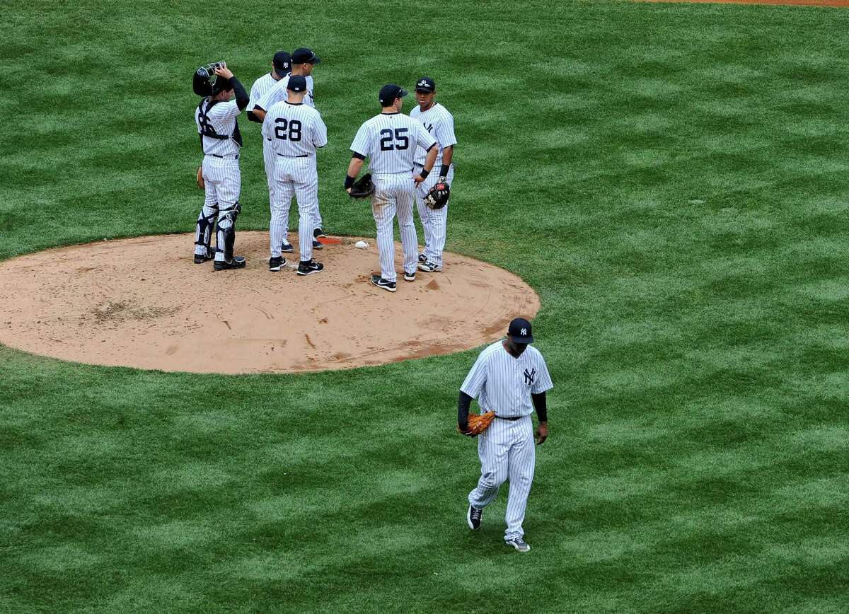 CC Sabathia's first pitch, 08/25/2023