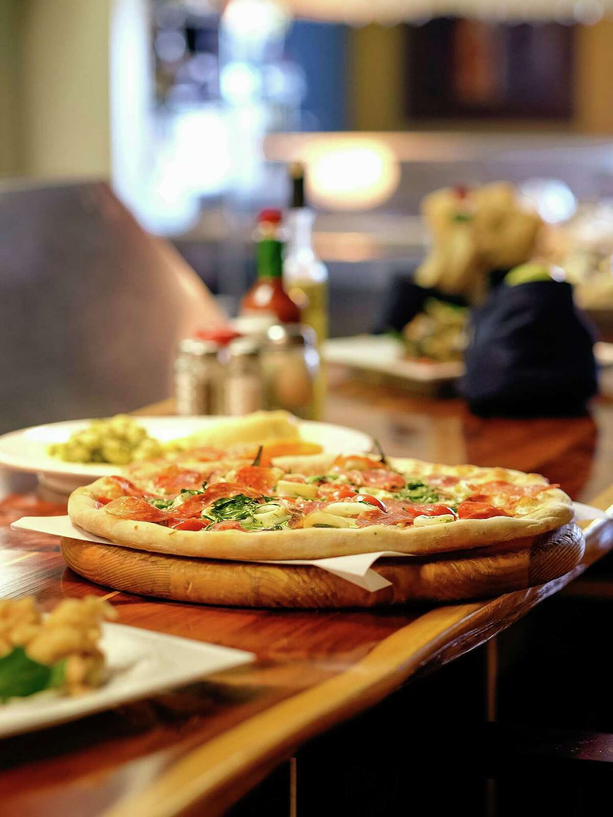 Bada Bing! Pizzeria offers a variety of pizzas with unusual toppings.