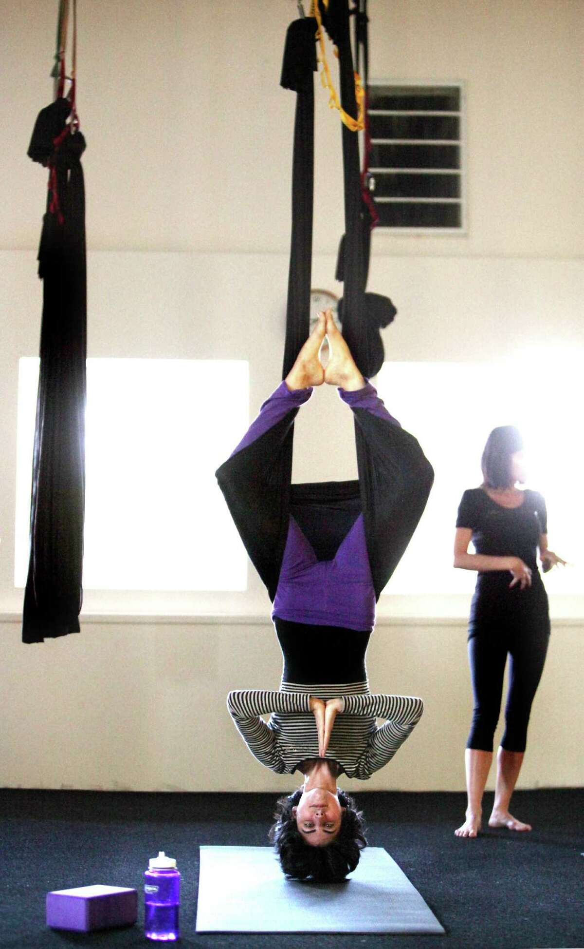 Aerial Yoga Houston Helps You Fly High Stretch Long