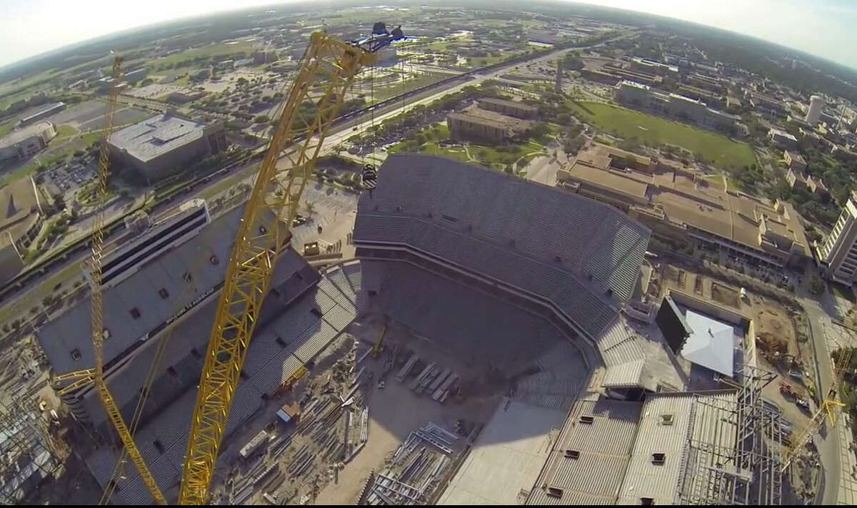 Anonymous drone video shows Kyle Field renovation in progress