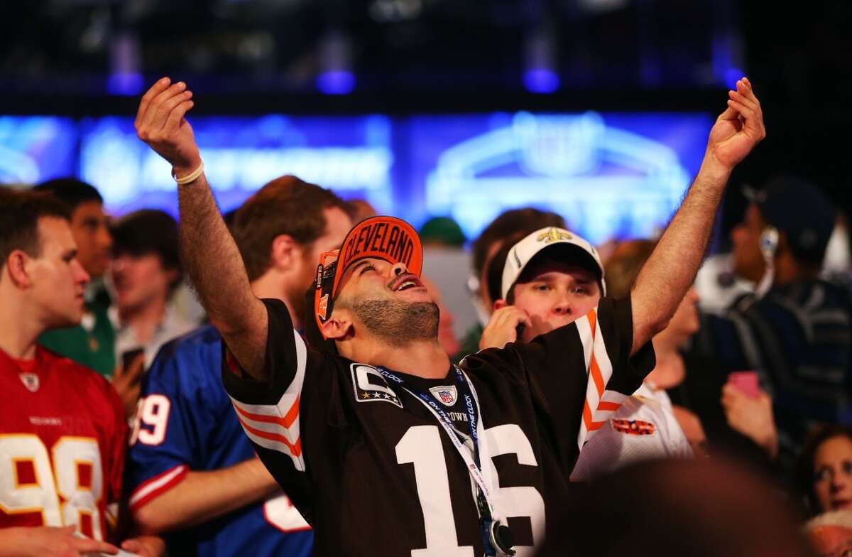 This was how a Browns fan reacted when Johnny Manziel was drafted in 2014. The reaction two years later is a little different, to say the least. Click through the gallery to relive Manziel's highs and lows on and off the field.