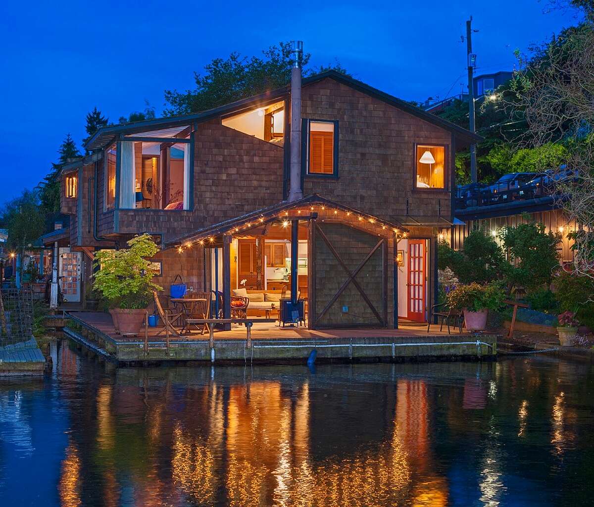 Iconic architect's floating home for sale