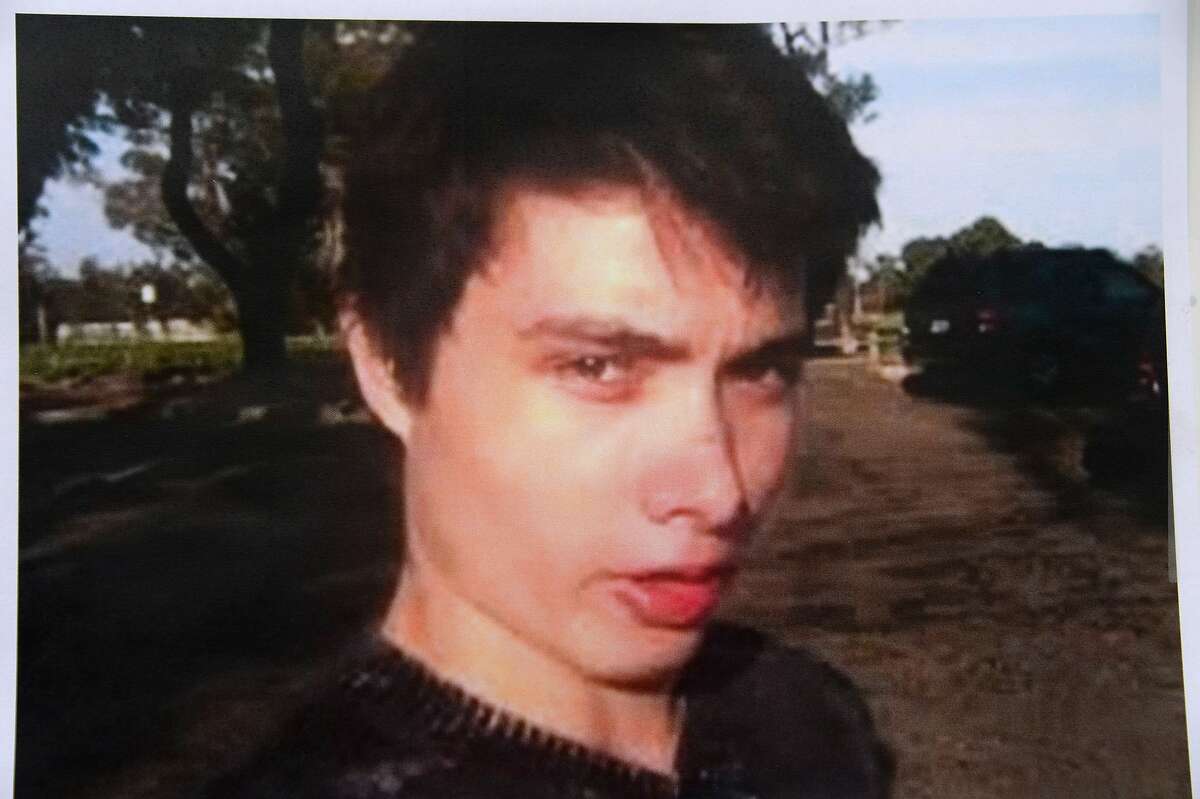 An undated photo of murder suspect Elliot Rodger is seen at a press conference by the Santa Barbara County Sheriff in Goleta, California May 24, 2014. Rodger, 22, went on a rampage in Isla Vista near the University of California at Santa Barbara campus, stabbed three people to death at his apartment before shooting to death three more in a terrorizing crime spree through the neighborhood. AFP PHOTO / ROBYN BECKROBYN BECK/AFP/Getty Images