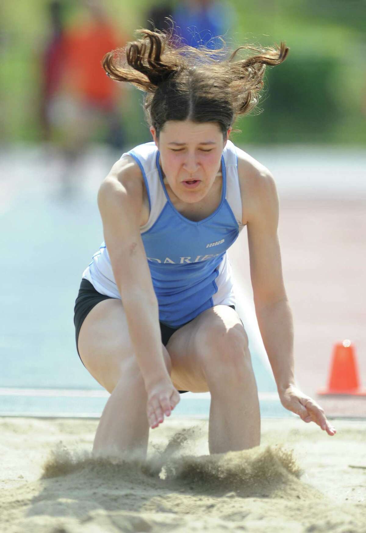 Danbury boys, Darien girls currently in first place at FCIAC track and