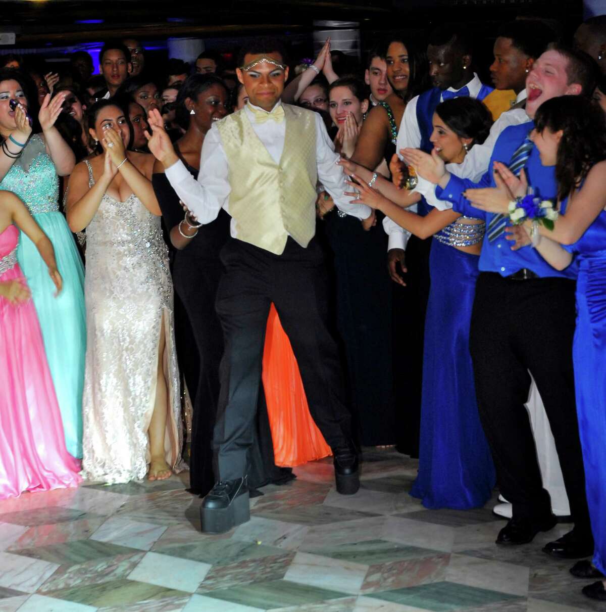 Danbury High's male prom queen greeted with cheers