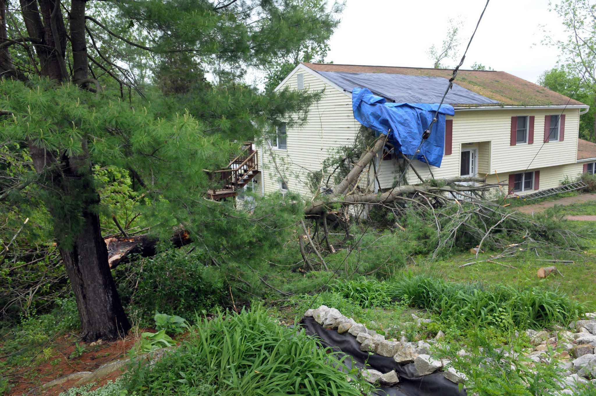 Storm aftermath in New Milford