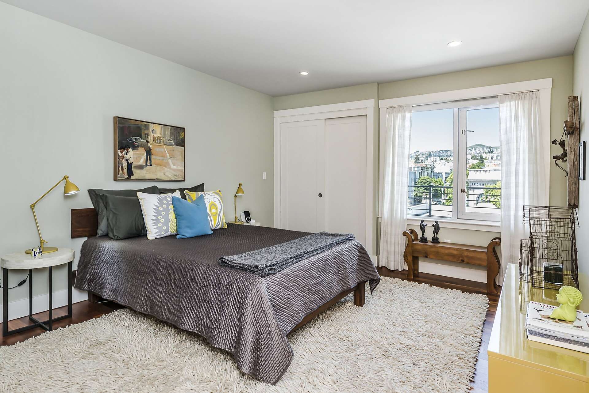 Image showcasing SF penthouse includes reclaimed materials, stellar views