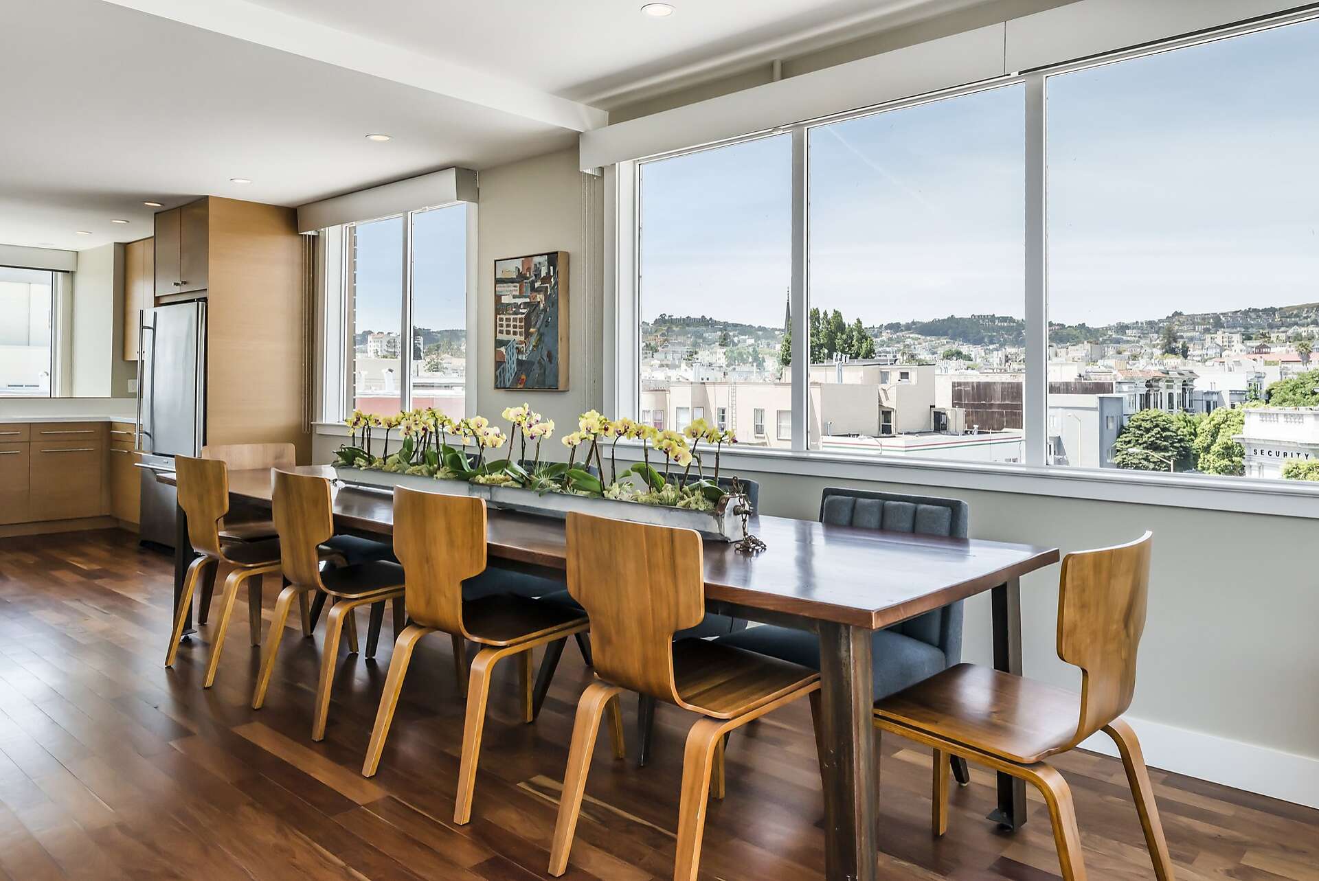 Image showcasing SF penthouse includes reclaimed materials, stellar views
