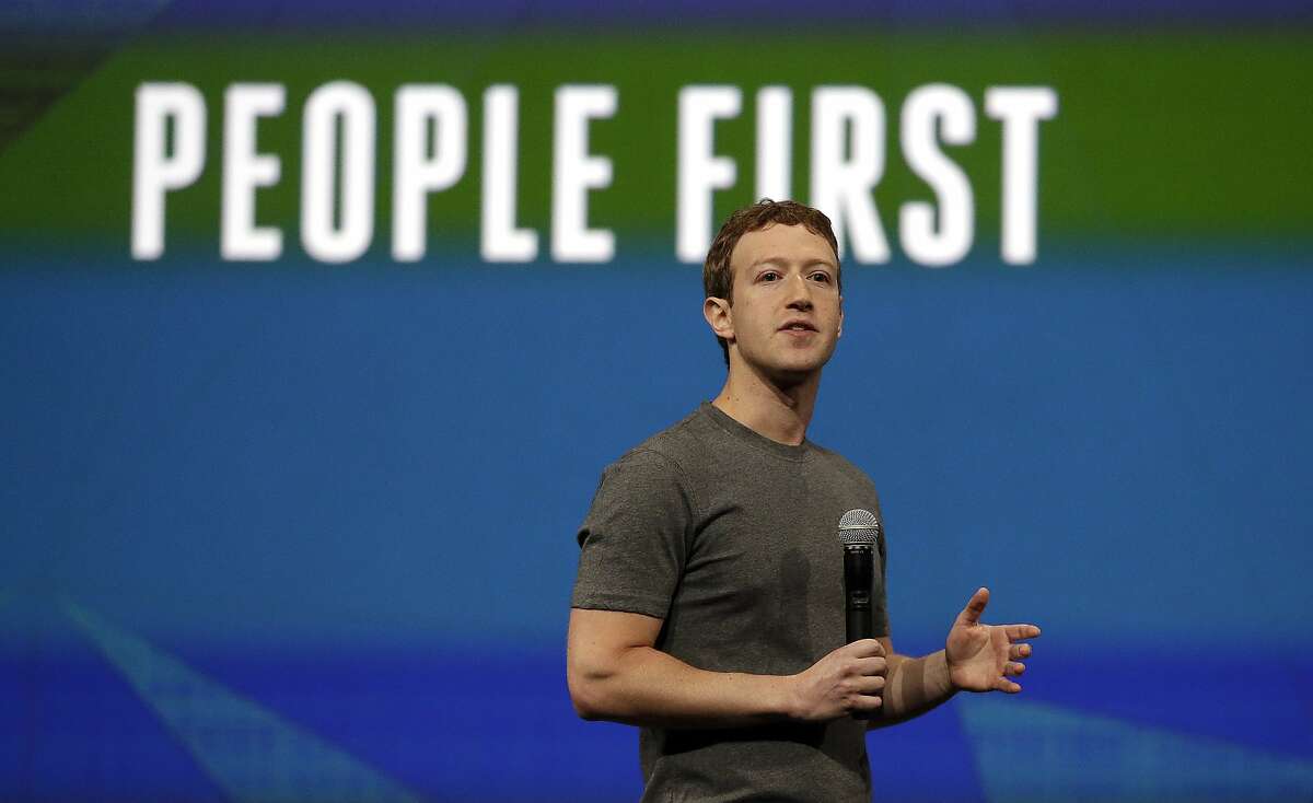 File - In this April 30, 2014 file photo, Facebook CEO Mark Zuckerberg gestures while delivering the keynote address at the f8 Facebook Developer Conference in San Francisco. Zuckerberg and his wife, Priscilla Chan, are donating $120 million over the next five years to the San Francisco Bay Area's public school system. The gift is the biggest allocation to date of the more than $1 billion in Facebook stock the couple pledged last year to the nonprofit Silicon Valley Community Foundation. (AP Photo/Ben Margot, file)