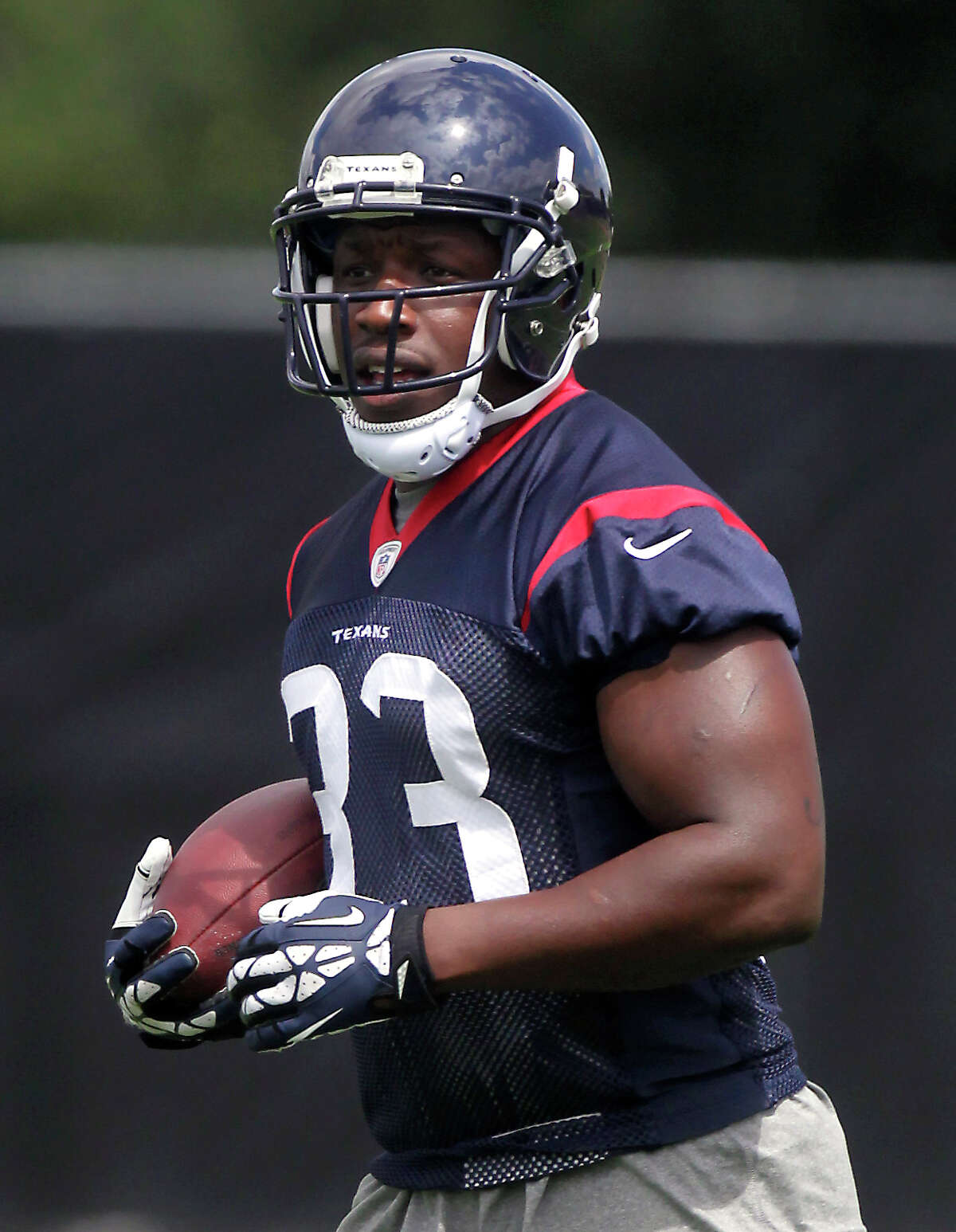 Andre Brown starts his tenure with the Texans as an early favorite to claim the backup running back job.