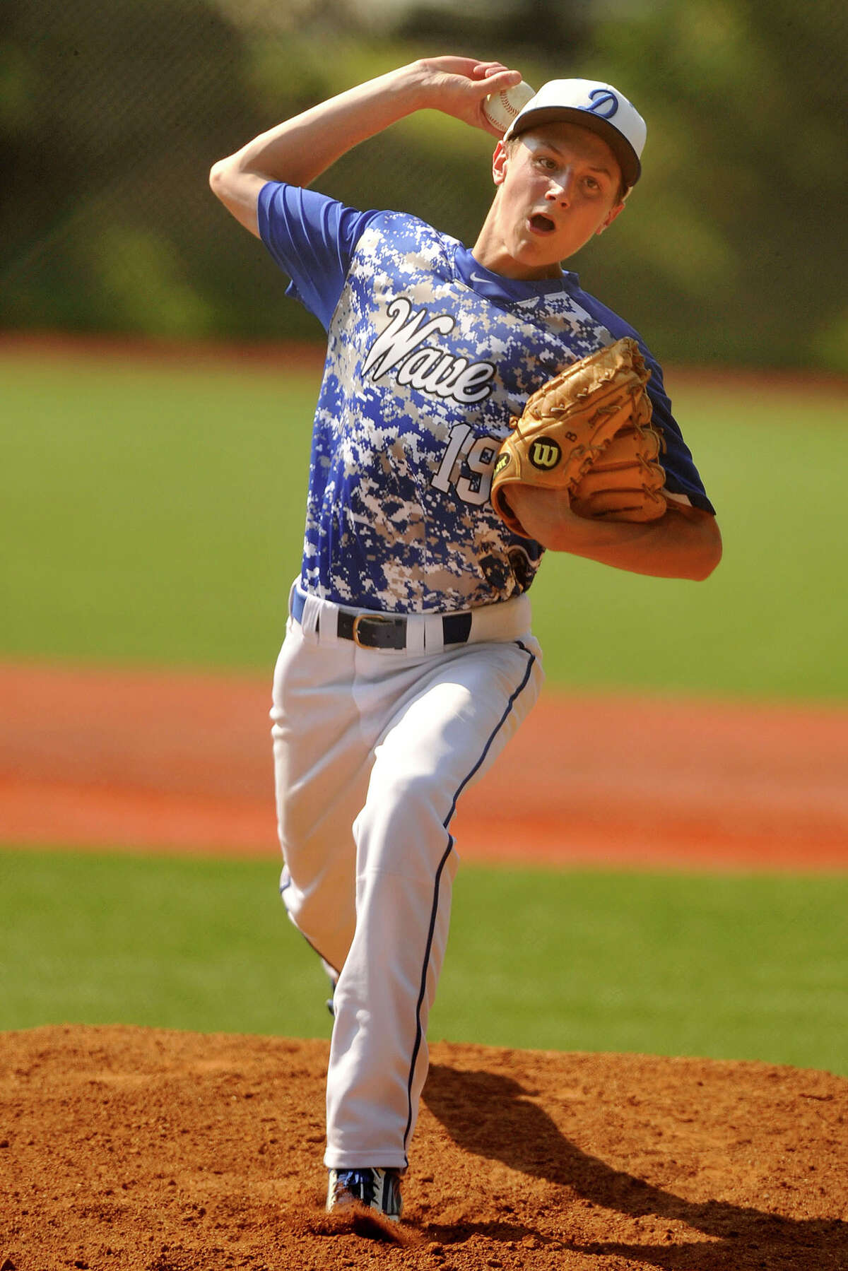 Stephen Barston, Darien Barston pitched to contact, trusting his defense but he did not walk many and he led the Blue Wave to the No. 1 seed in the FCIAC playoffs.