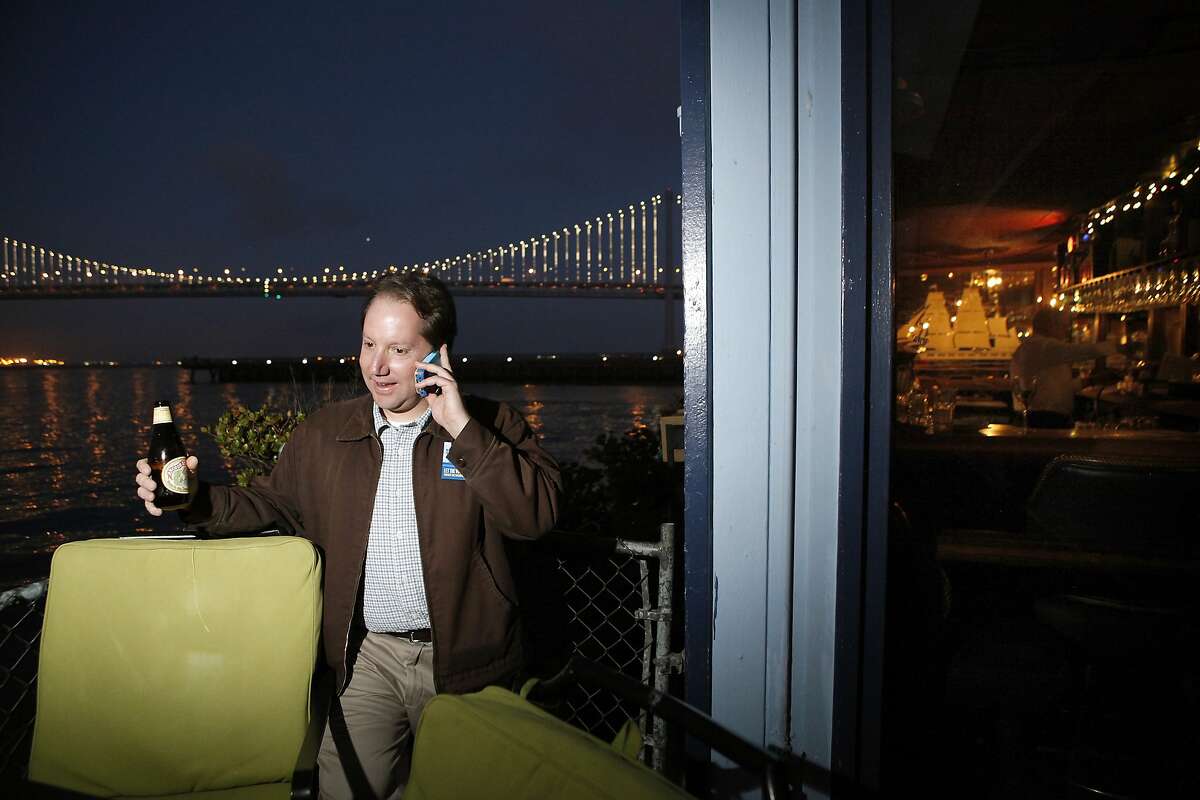 Jon Golinger at Sinbad's Restaurant on Pier 2 in San Francisco, CA, Tuesday June 3, 2014.