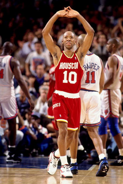 Houston Rockets Vernon Maxwell and assistant coach Carroll Dawson