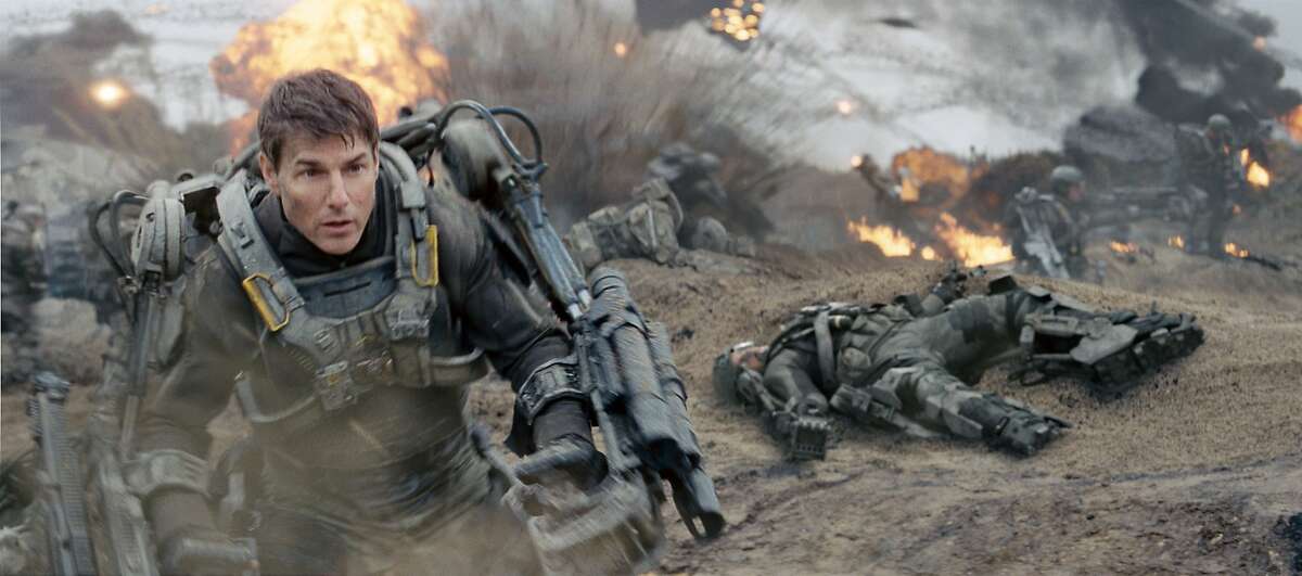 TOM CRUISE as Cage in Warner Bros. Pictures' and Village Roadshow Pictures' sci-fi thriller "EDGE OF TOMORROW," distributed worldwide by Warner Bros. Pictures and in select territories by Village Roadshow Pictures.