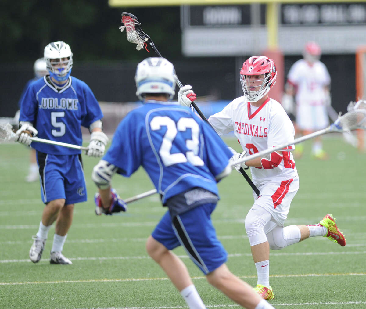 Greenwich boys lacrosse team downs Ludlowe in 1st round of Class L tourney