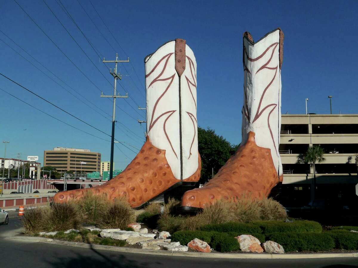 ...and these 35-foot, 3-inch monsters were made for gawking at. This giant pair of cowboy boots were recognized in the 2016 Guinness Book of World Records as the World's Largest Cowboy Boots. Find them outside of North Star Mall along Loop 410 in San Antonio.