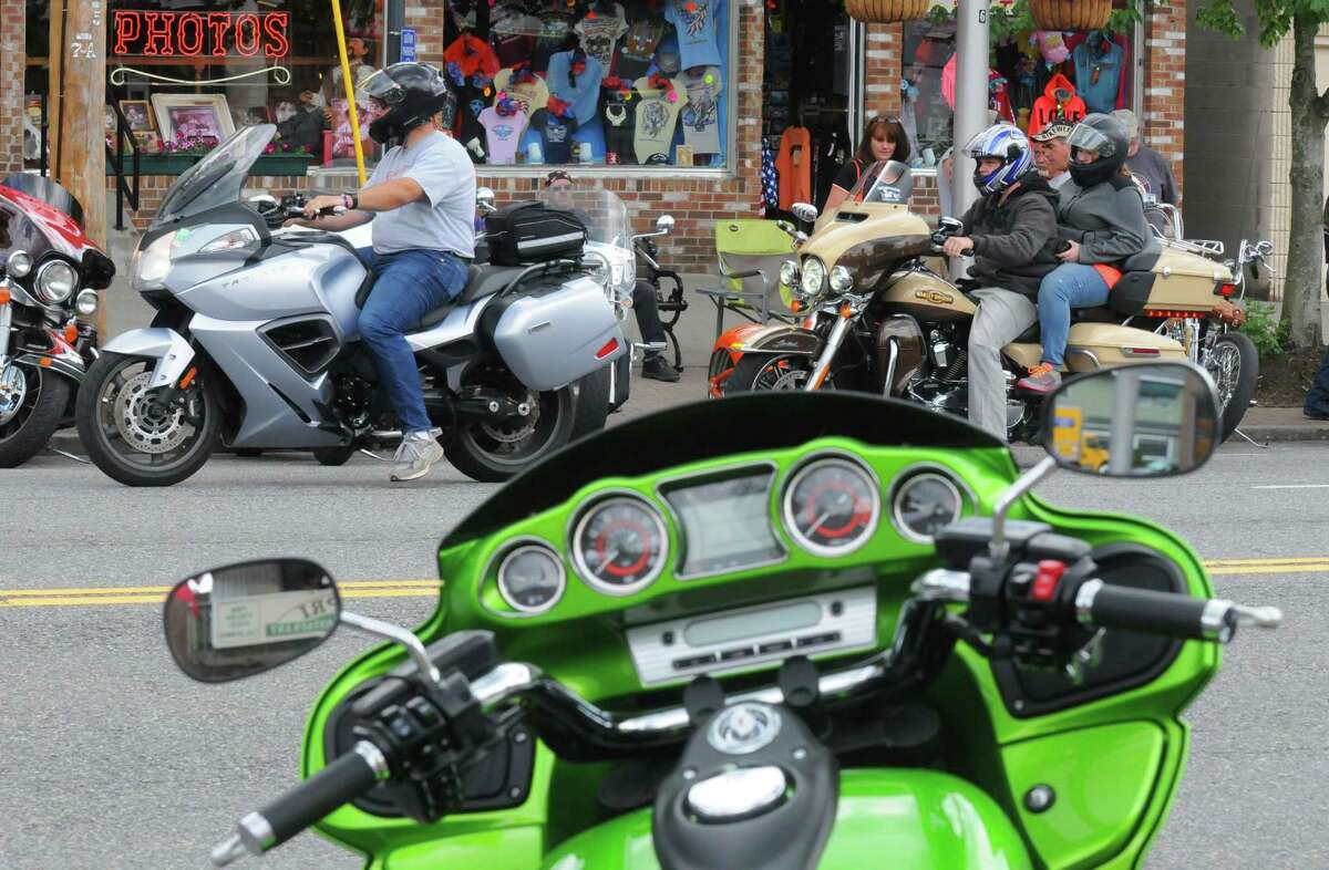 Motorcycles fill the streets for the 2014 Americade on Thursday June 5, 2014 in Lake George, N.Y.