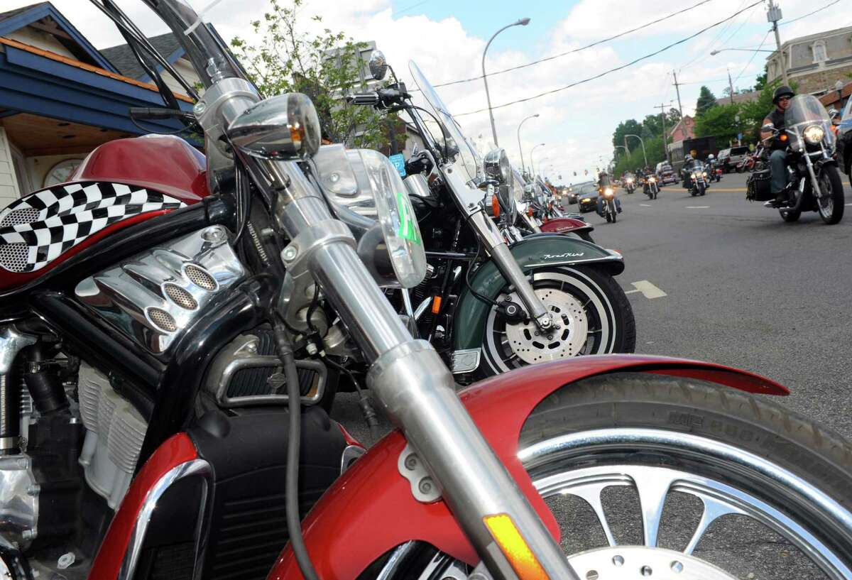 Motorcycles fill the streets for the 2014 Americade on Thursday June 5, 2014 in Lake George, N.Y.