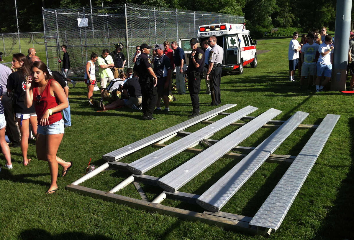 Fairfield Warde fans injured by bleacher collapse on the mend