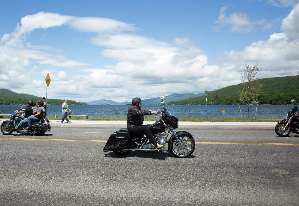 Over 50,000 people were in attendance for the Americade motorcycle rally in Lake George, N.Y. on Friday, June 6, 2014.