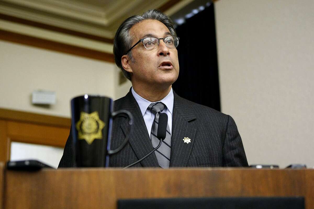 Sheriff Ross Mirkarimi holds press conference at City Hall to discuss the Sheriff's Department's preliminary findings on the case of Lynne Spalding, the SF General Hospital patient who was missing for nearly three weeks before her body was found in a stairwell, in San Francisco, CA Wednesday, November 6, 2013.