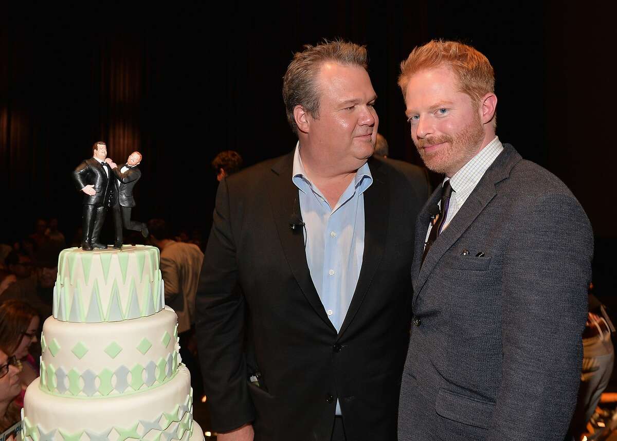 LOS ANGELES, CA - MAY 19: Actors Eric Stonestreet and Jesse Tyler Ferguson attend a "Modern Family" Wedding episode screening at Zanuck Theater at 20th Century Fox Lot on May 19, 2014 in Los Angeles, California. (Photo by Alberto E. Rodriguez/Getty Images)