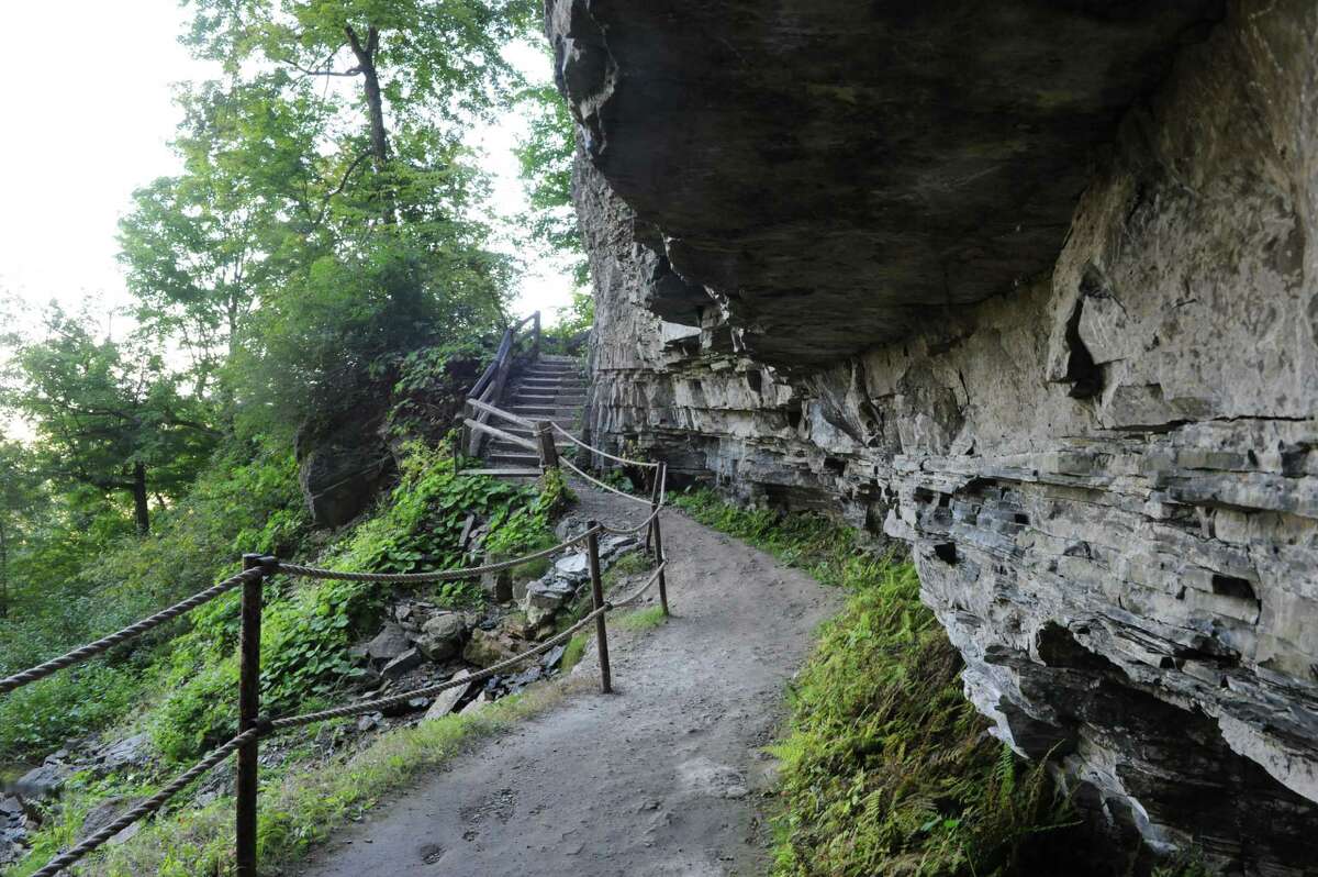 The Indian Ladder Trail at Thacher State Park on Thursday, Sept. 19, 2013 in Voorheesville, N.Y. (Lori Van Buren / Times Union)