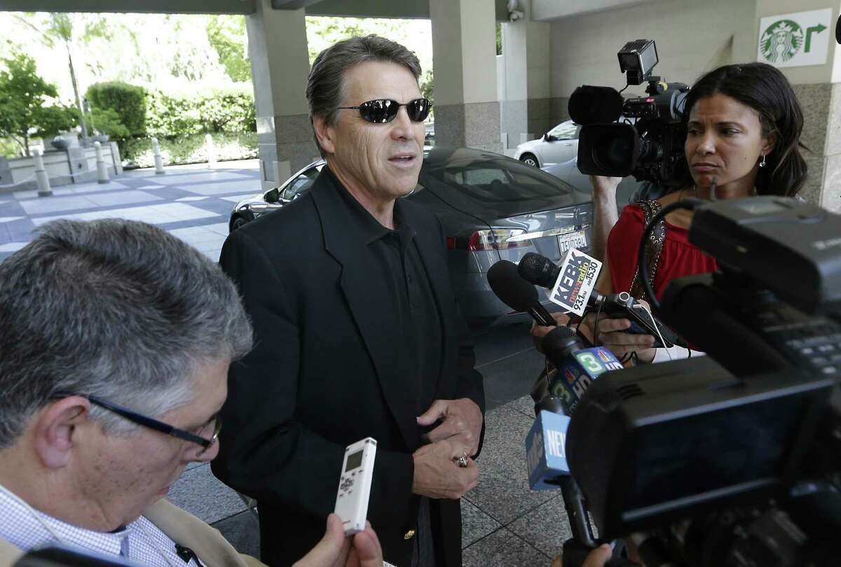 During his California visit, Texas Gov. Rick Perry drove a Tesla Motors Type S electric car to a meeting in Sacramento with GOP officials from the Golden State.