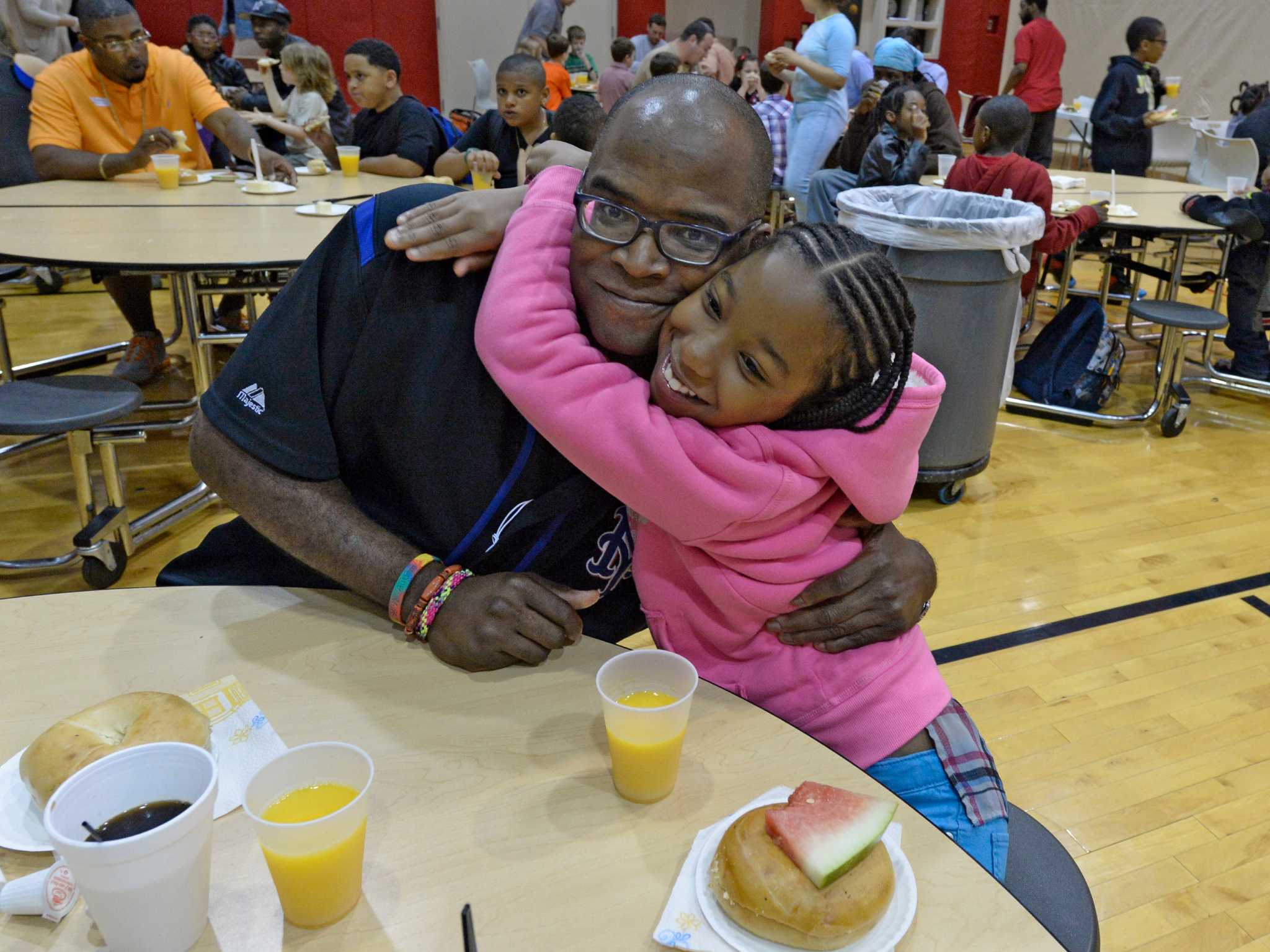 Celebrating dads at Albany elementary school