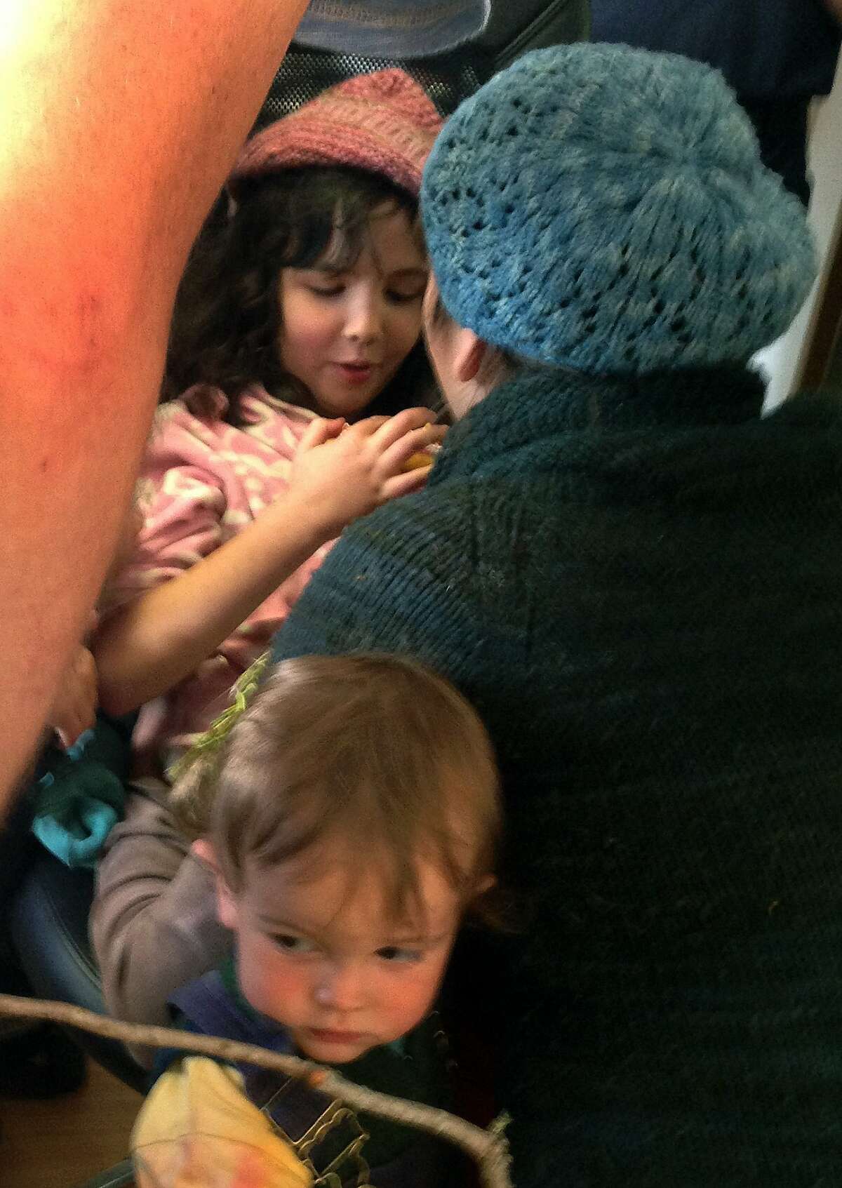 The Marin County Sheriff's Department released this photograph of Ida Rothschild, 9, from Santa Fe, N.M., as she's reunited with her mother Brenna (right) and two-year-old brother (bottom), after becoming separated from the family's campsite at Samuel P. Taylor State Park in Marin County.