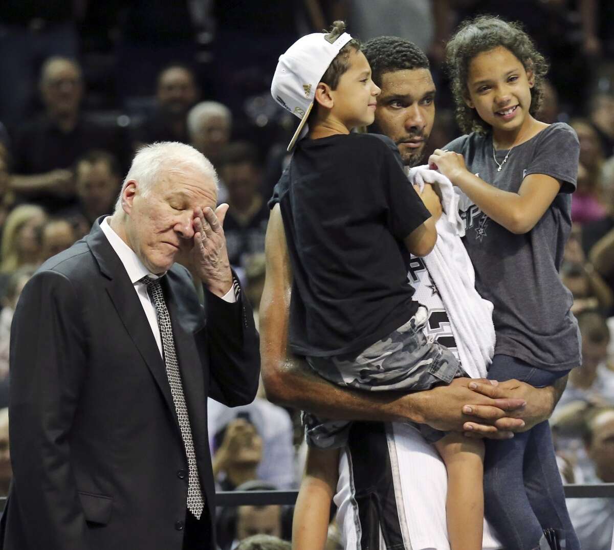 Spurs coach Gregg Popovich over the years