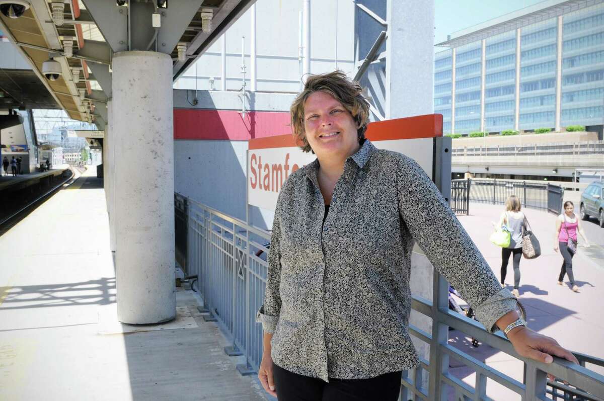 Jackie Lightfield is rhe executive director of the Stamford Partnership and is spearheading an effort to get the city to adopt a digital and tech strategy in its master plan. She's photographed at the Stamford train station on Monday June 16, 2014.