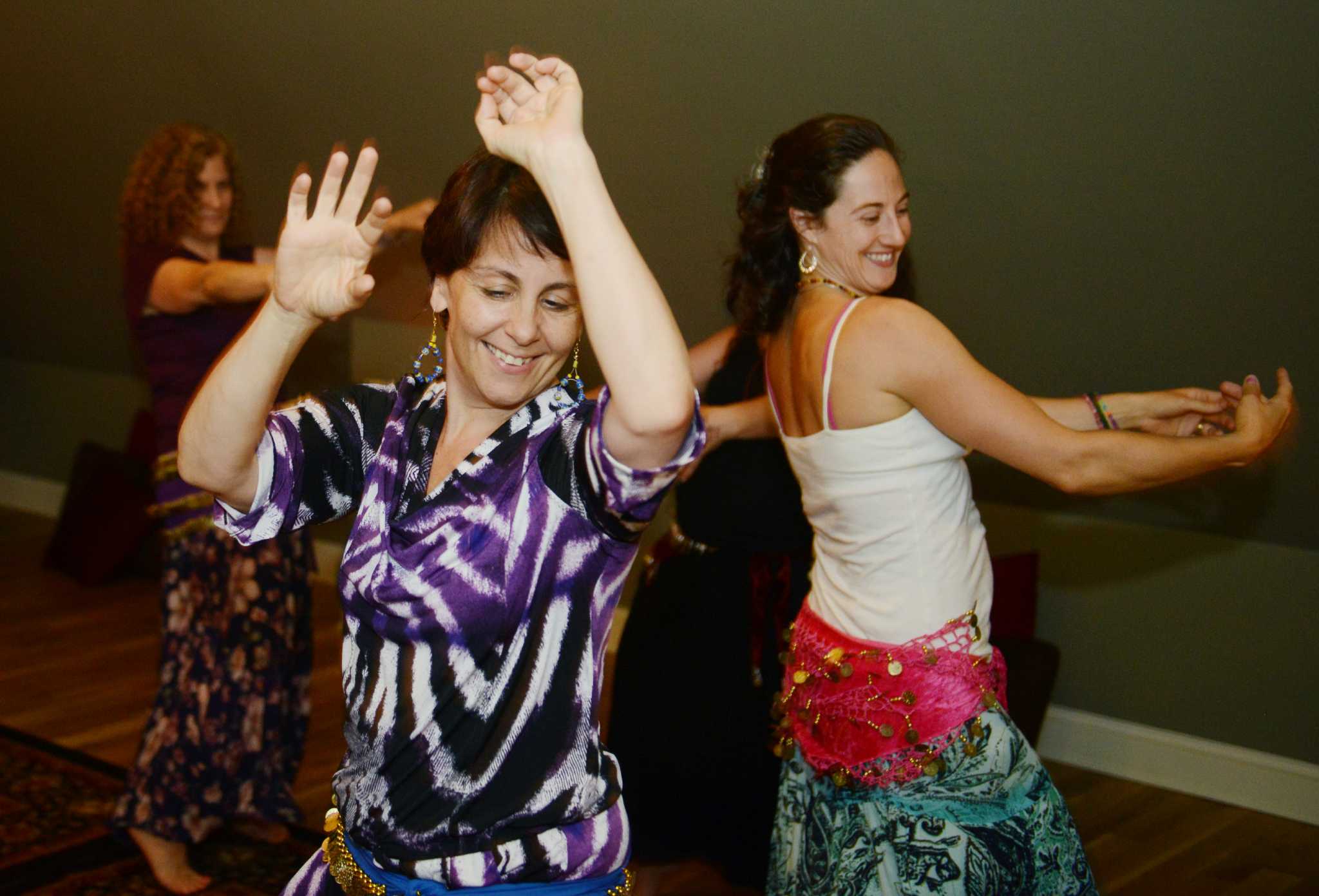 Spirit runs free in belly dance class