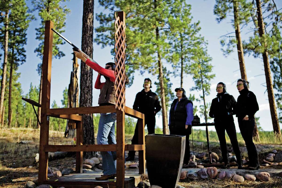 The Resort at Paws Up has a 12-station sporting clays course.