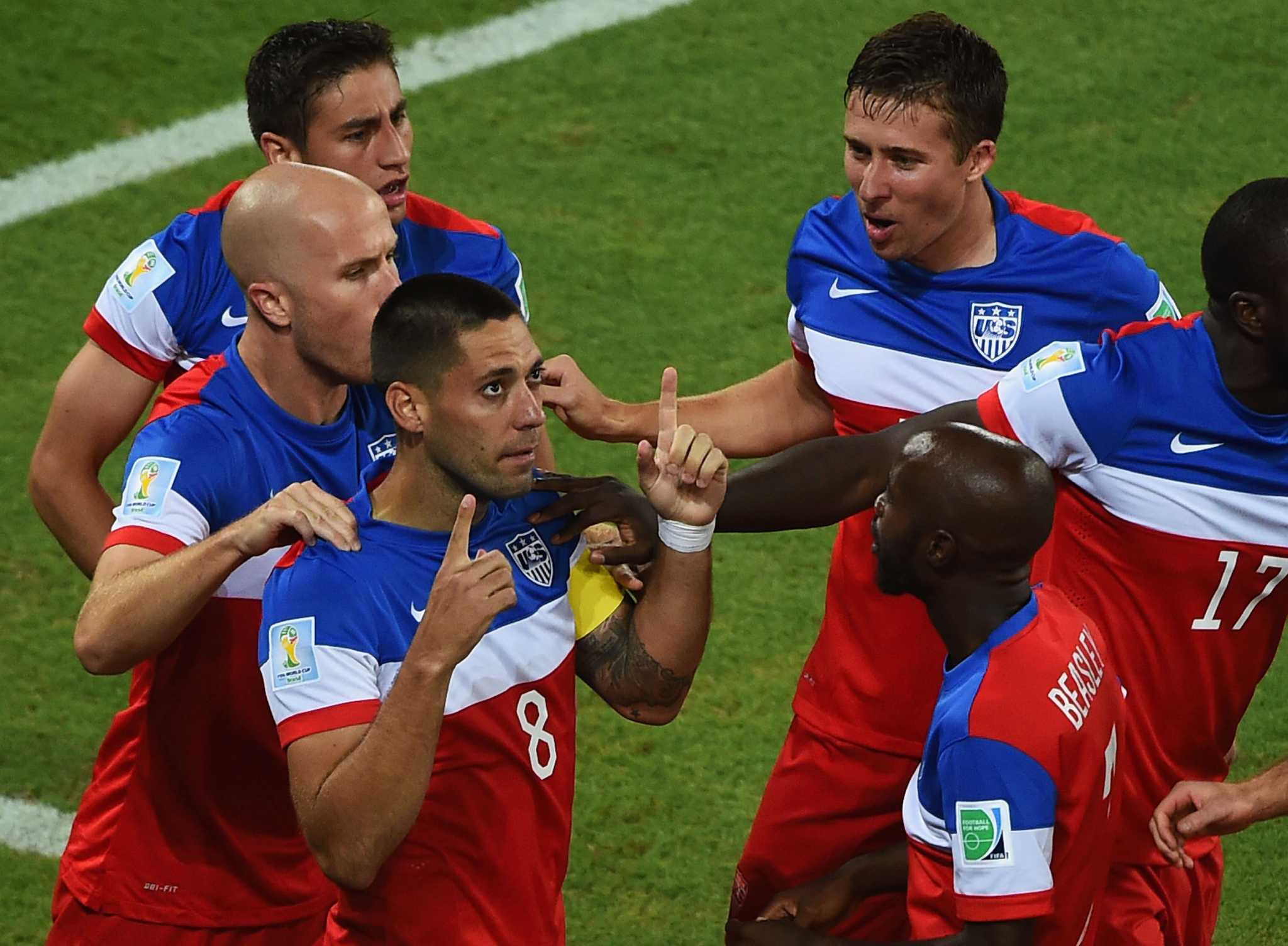USA's Clint Dempsey during the FIFA World Cup 2014 group G