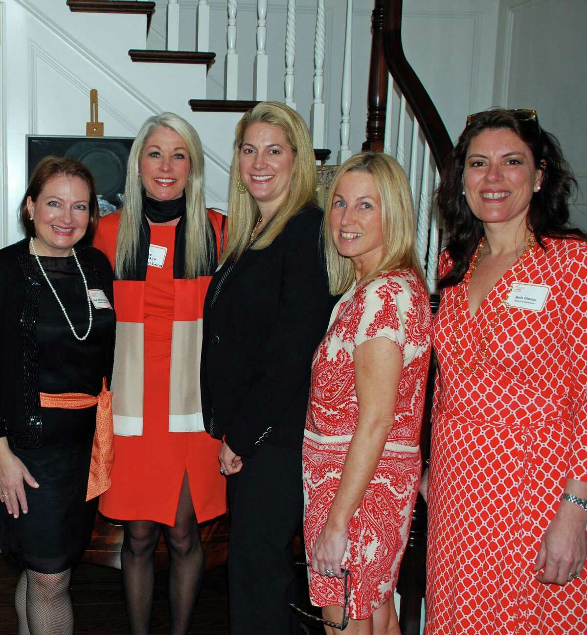 YWCA Darien/Norwalk board member Deb Papaeconomou, executive director Heather Cavanagh and board members Mia Mihopoulos, Deirdre McGovern and Beth Cherico attended the recent alumni cocktail party where the new Inspire Club was introduced. The first event of Inspire, a club created to reconnect formerly active YWCA members, is Thursday, June 26, at The Goose at 972 Post Road in Darien.