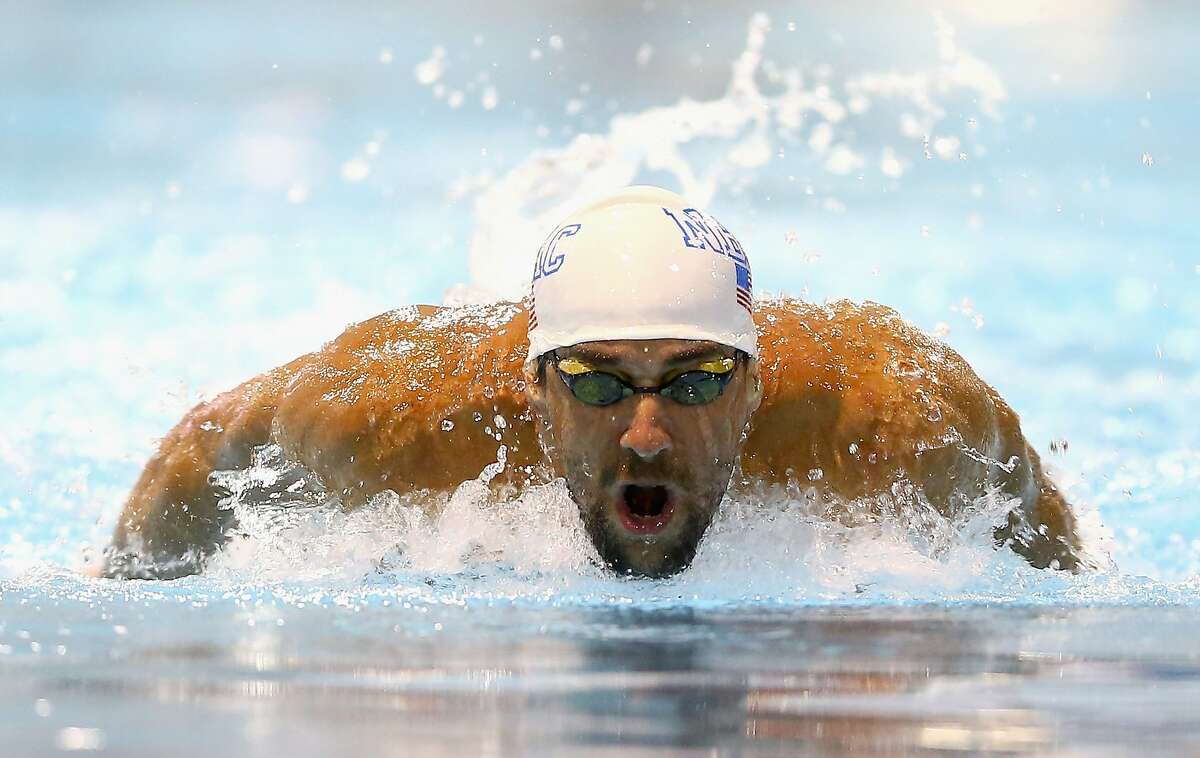 Michael Phelps Stars At Santa Clara Swim Meet