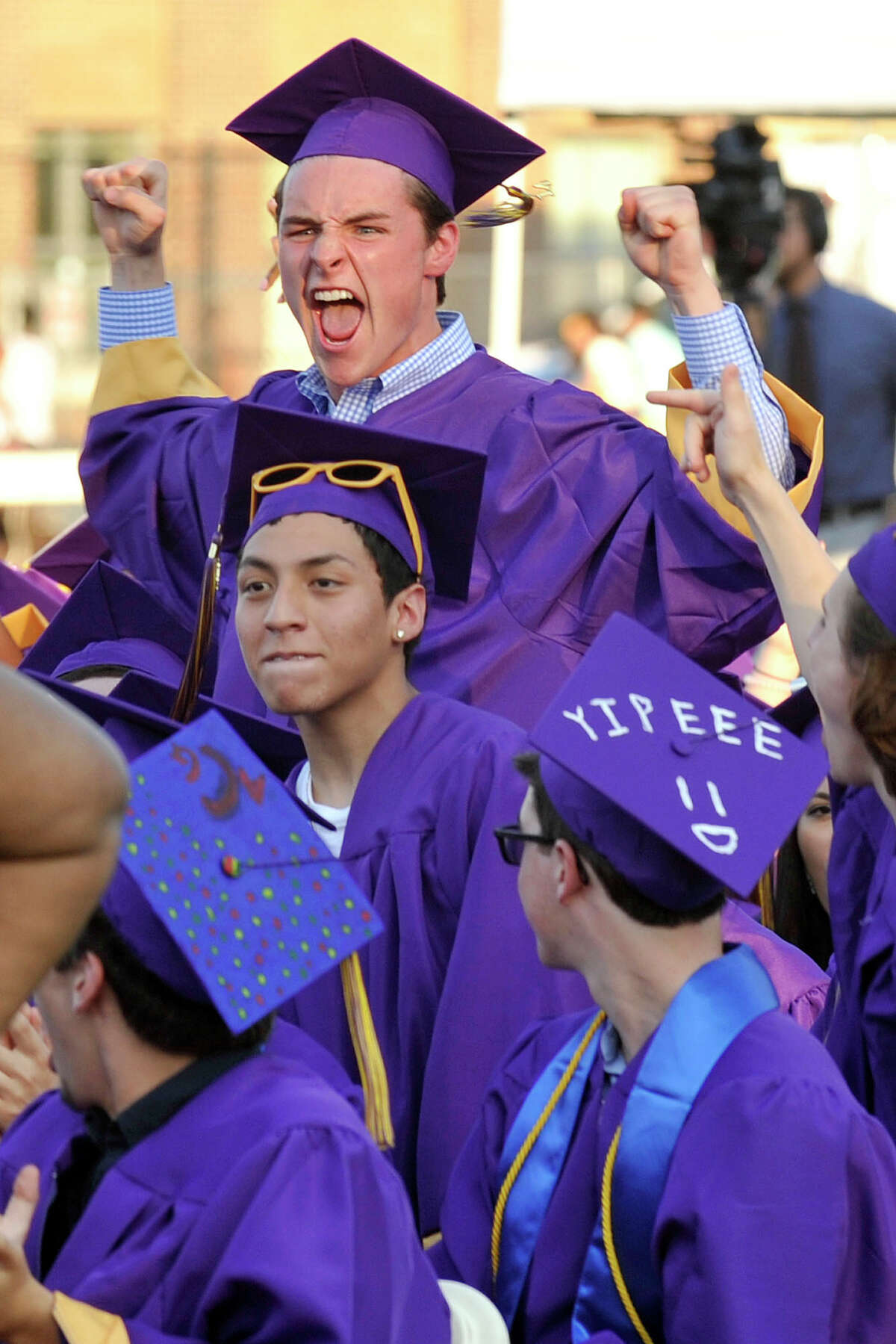 Scenes from the Westhill graduation ceremony at Westhill High School in Stamford, Conn., on Thursday, June 19, 2014.