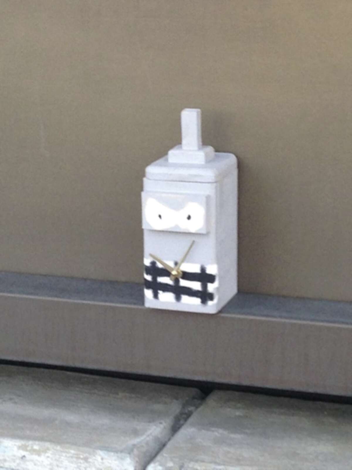 A Tomlinson Middle School student's project left near the railroad tracks in Fairfield, Conn. caused Metro-North service to shut down during rush hour on Friday morning. The project is a box resembling the character Bender from the animated television show 'Futurama.'
