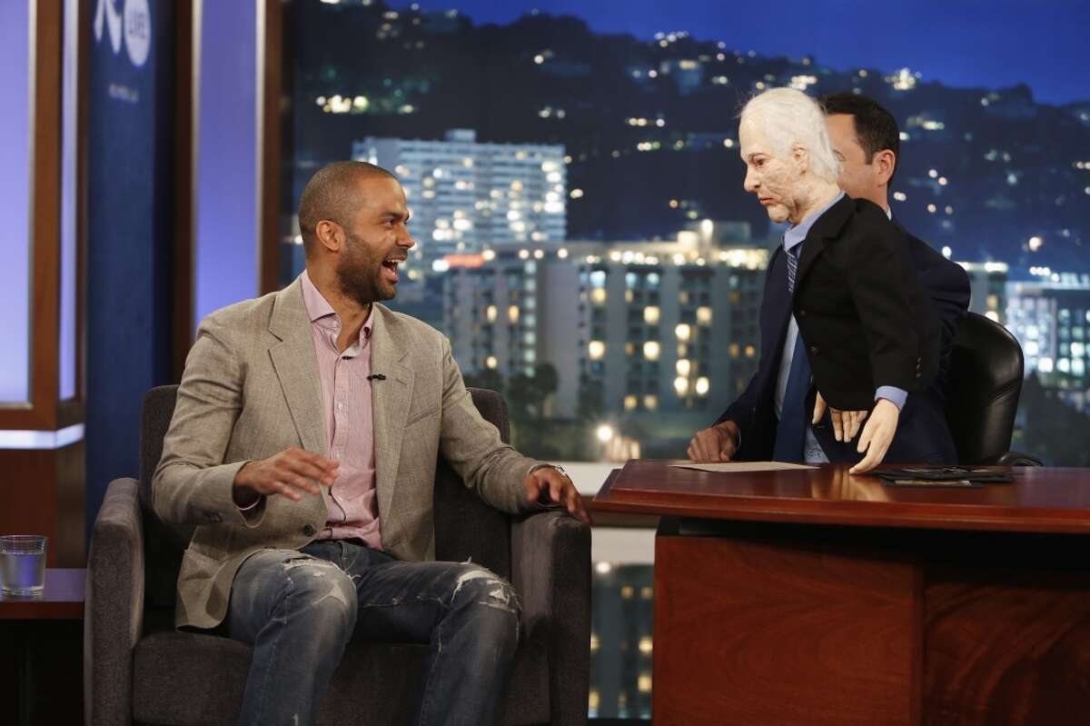 Spurs star talks famous ride on Kimmel